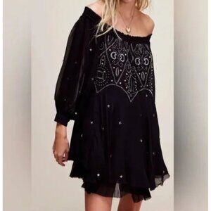Free People Bali Moon Gleam Mini Dress Size XS